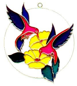 (image for) Hummingbirds in Circle - Suncatcher