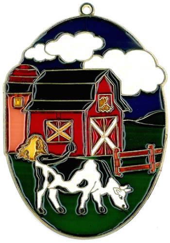 (image for) Barn Scene - Suncatcher